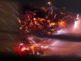 Wulkaniczna burza z piorunami po erupcji wulkanu Puyehue-Cordon Caulle w Chile