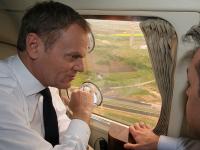 Premier Tusk obleciał autostradę A2