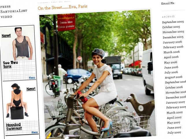 Daj się sfotografować na blog "The Sartorialist"