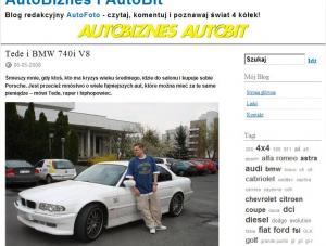 Tede licytuje swoje auto