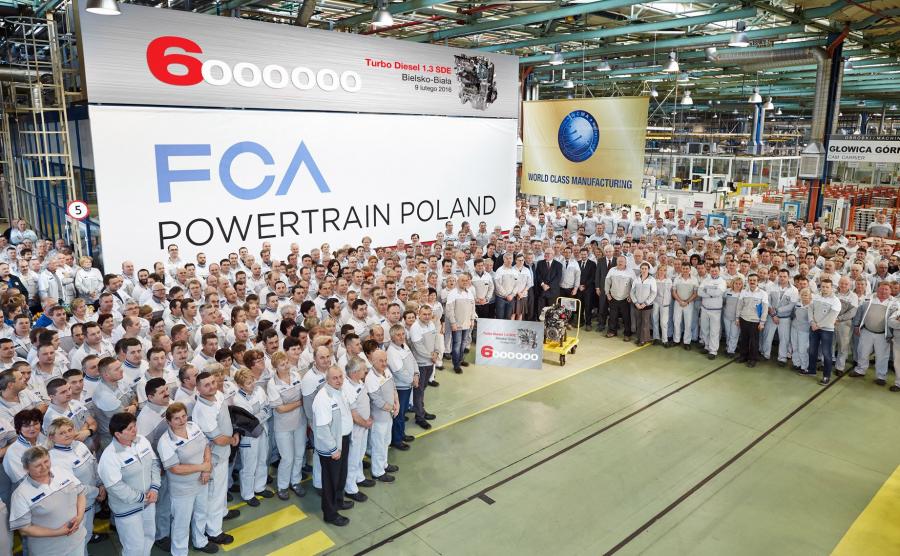 6 mln silników 1.3 MultiJet z fabryki FCA Powertrain Poland w Bielsku-Białej