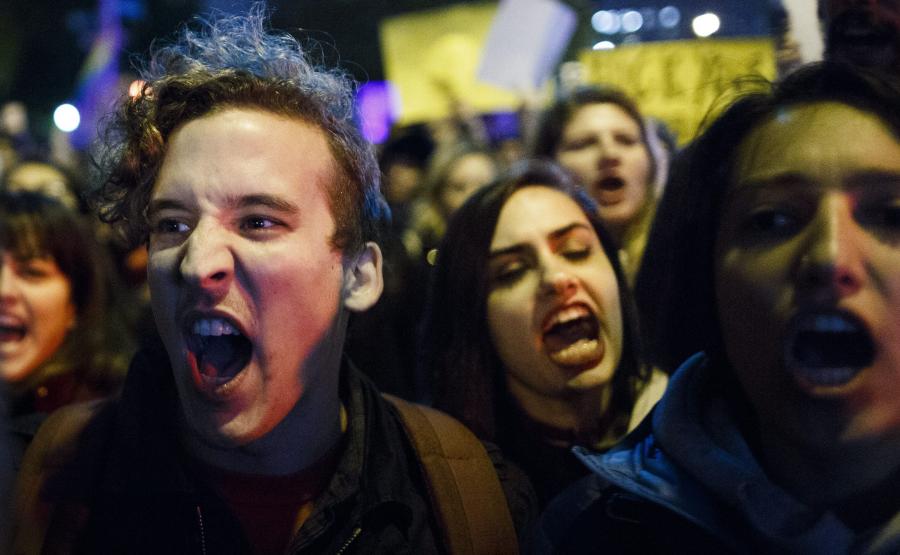 NOWY JORK. PROTESTY PRZECIWKO WYBOROWI DONALDA TRUMPA NA PREZYDENTA