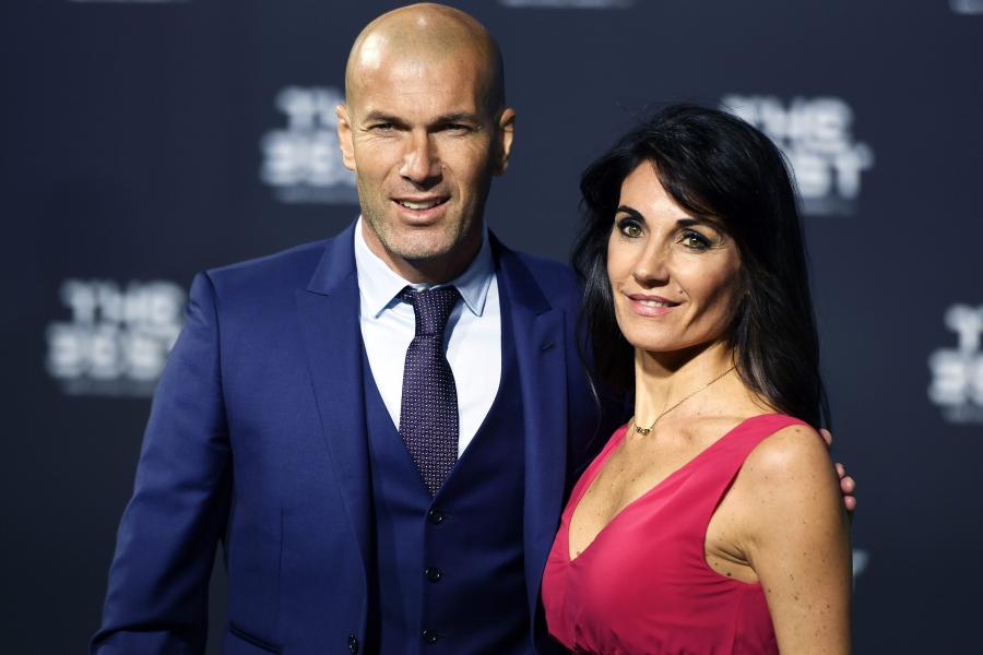 Zinedine Zidane i jego żona, Veronique